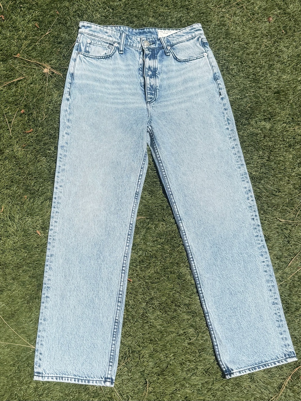 rag & bone Alex High-Rise ankle Straight Jeans